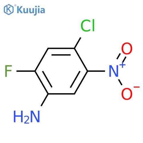 4-Chloro-2-fluoro-5-nitroaniline structure