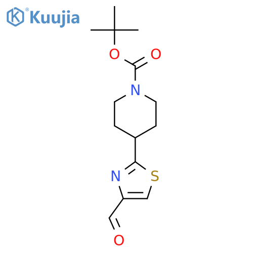 tert-Butyl 4-(4-Formyl-1,3-thiazol-2-yl)tetrahydro-1(2H)-pyridinecarboxylate structure