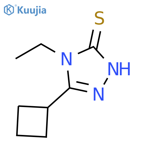 3H-1,2,4-Triazole-3-thione, 5-cyclobutyl-4-ethyl-2,4-dihydro- structure