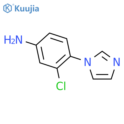 3-Chloro-4-(1H-imidazol-1-yl)aniline structure