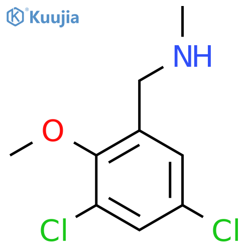 (3,5-dichloro-2-methoxyphenyl)methyl(methyl)amine structure