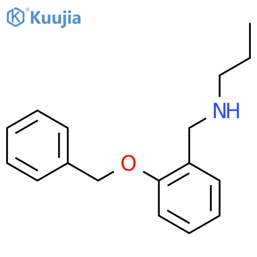 {[2-(Benzyloxy)phenyl]methyl}(propyl)amine structure