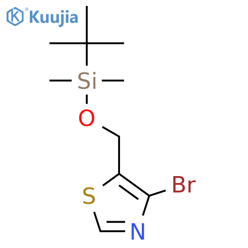 4-Bromo-5-(((tert-butyldimethylsilyl)oxy)methyl)thiazole structure