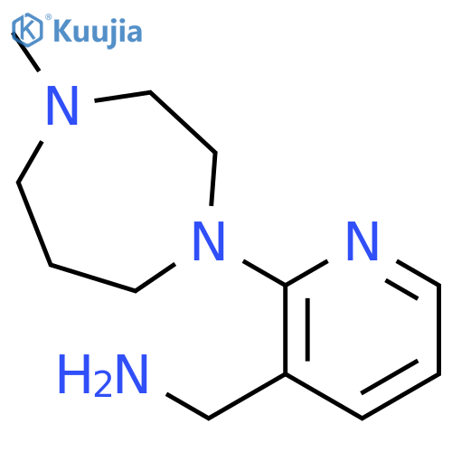 1-2-(4-Methyl-1,4-diazepan-1-yl)pyridin-3-ylmethanamine structure