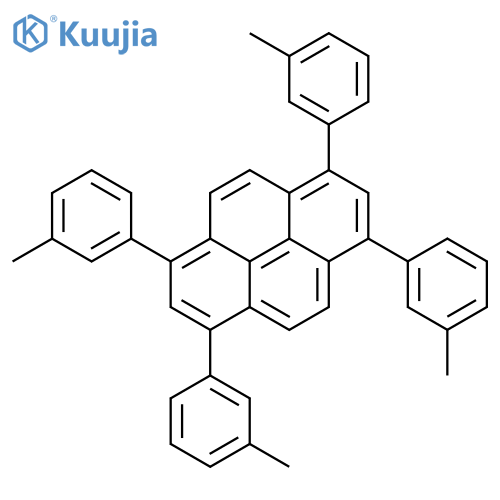 Pyrene, 1,3,6,8-tetrakis(3-methylphenyl)- structure