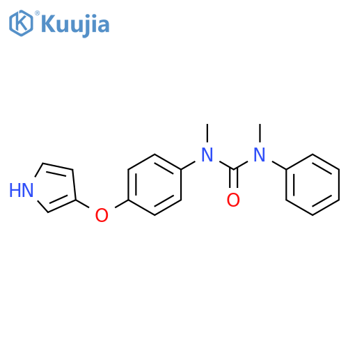 UREA, N,N'-DIMETHYL-N-PHENYL-N'-[4-(1H-PYRROL-3-YLOXY)PHENYL]- structure