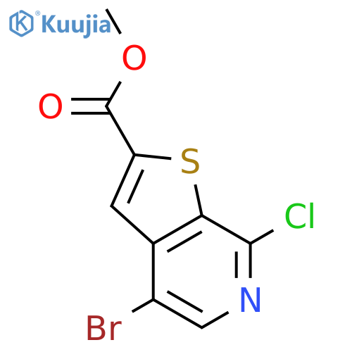 Thieno[2,3-c]pyridine-2-carboxylic acid, 4-bromo-7-chloro-, methylester structure