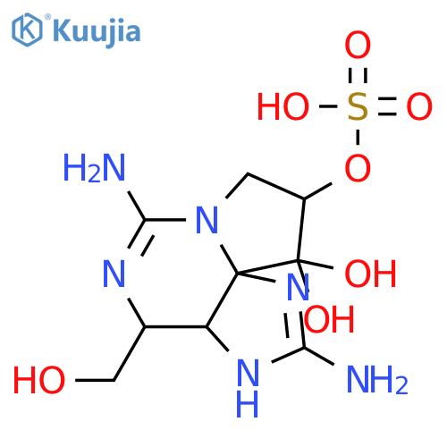 (3aS,4R,10aS)-2,6-diamino-10,10-dihydroxy-4-(hydroxymethyl)-3a,4,9,10-tetrahydro-3H,8H-pyrrolo[1,2-c]purin-9-yl hydrogen sulfate structure