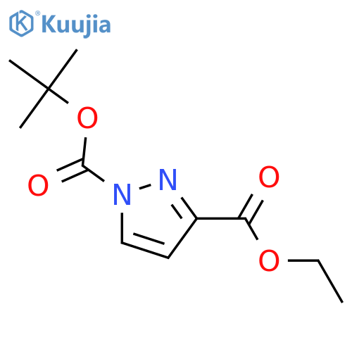 1H-PYRAZOLE-1,3-DICARBOXYLIC ACID, 1-(1,1-DIMETHYLETHYL) 3-ETHYL ESTER structure