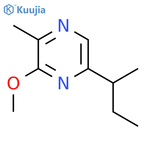 Pyrazine, 3-methoxy-2-methyl-5-(1-methylpropyl)- structure