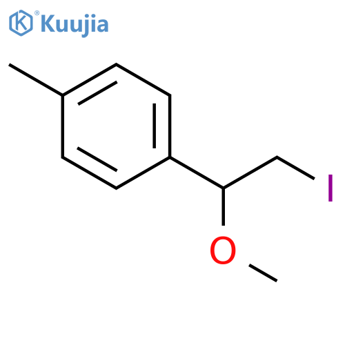 1-(2-iodo-1-methoxyethyl)-4-methylbenzene structure