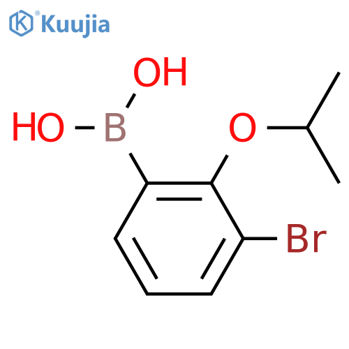 3-Bromo-2-isopropoxyphenylboronic acid structure