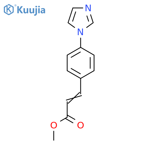 Methyl (E)-3-[4-(1H-imidazol-1-yl)phenyl]-2-propenoate structure