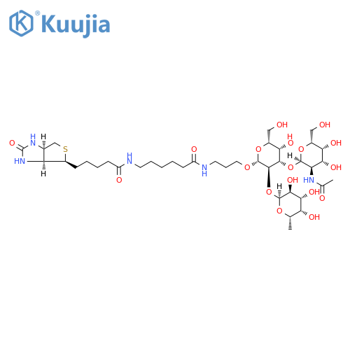 Blood Group A trisaccharide, spacer-biotin conjugate structure