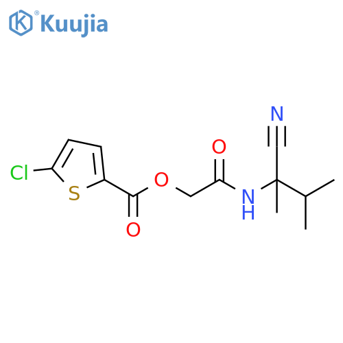 2-[(1-Cyano-1,2-dimethylpropyl)amino]-2-oxoethyl 5-chloro-2-thiophenecarboxylate structure