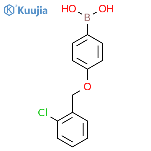 4-(2-Chlorophenylmethoxy)phenylboronic acid structure