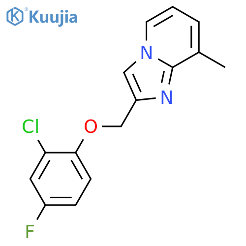 2-(2-Chloro-4-Fluorophenoxymethyl)-8-Methylimidazo1,2-APyridine structure