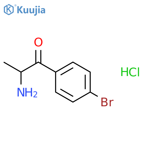 2-amino-1-(4-bromophenyl)propan-1-one hydrochloride structure