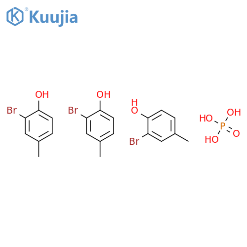 PHENOL, 2-BROMO-4-METHYL-, PHOSPHATE (3:1) structure