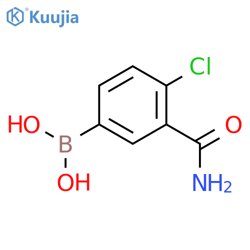 2-Chloro-5-boronobenzamide structure