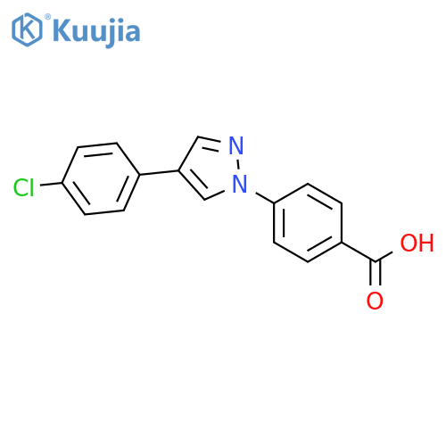 4-4-(4-chlorophenyl)-1H-pyrazol-1-ylbenzoic acid structure