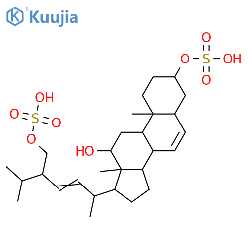 Ergosta-6,22-diene-3,12,28-triol; (3β,12α,22E,24S)-form, 3,28-Disulfate structure