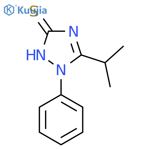 1-Phenyl-5-(propan-2-yl)-1H-1,2,4-triazole-3-thiol structure