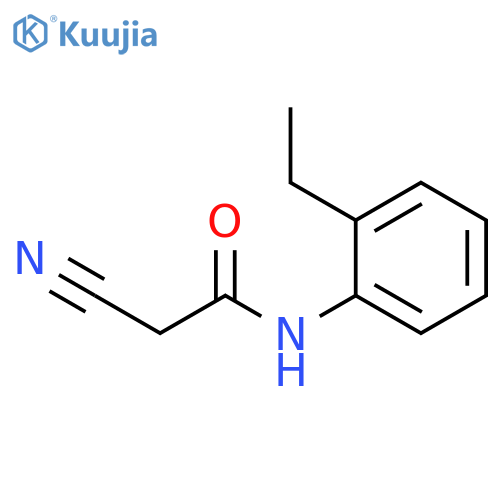 2-cyano-N-(2-ethylphenyl)acetamide structure