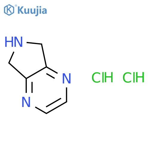 6,7-dihydro-5H-pyrrolo[3,4-b]pyrazine;dihydrochloride structure