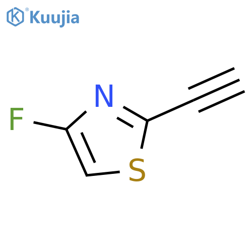 Thiazole,2-ethynyl-4-fluoro- structure