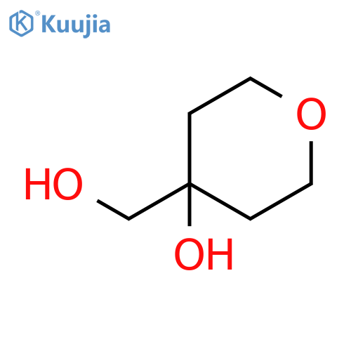 4-(hydroxymethyl)oxan-4-ol structure