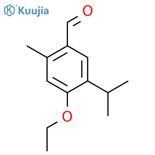 4-ethoxy-2-methyl-5-(propan-2-yl)benzaldehyde structure