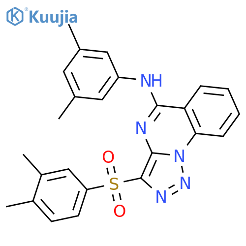 3-(3,4-dimethylbenzenesulfonyl)-N-(3,5-dimethylphenyl)-1,2,3triazolo1,5-aquinazolin-5-amine structure