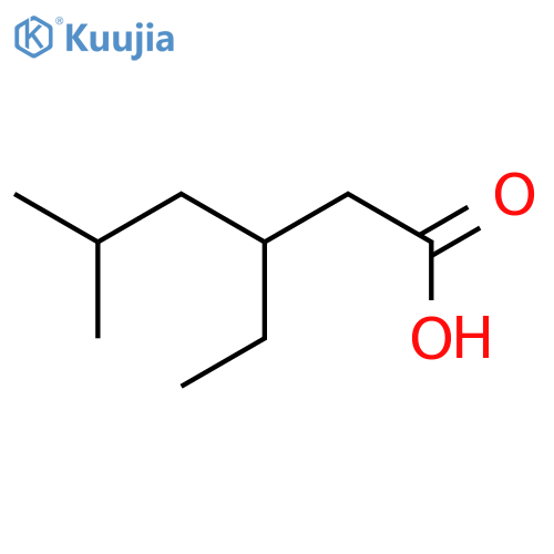 3-Ethyl-5-methylhexanoic acid structure