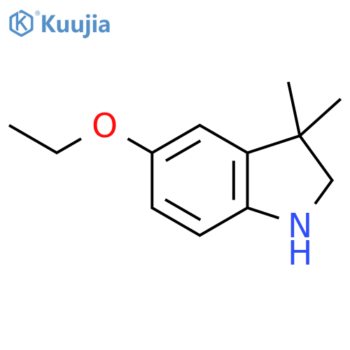 1H-Indole, 5-ethoxy-2,3-dihydro-3,3-dimethyl- structure