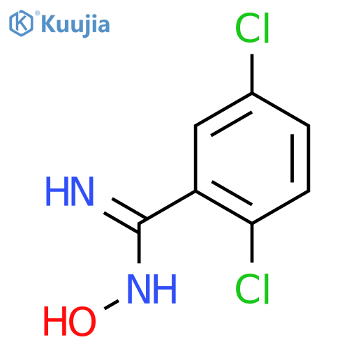 2,5-dichloro-N'-hydroxybenzene-1-carboximidamide structure