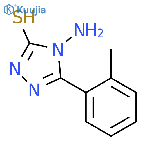 4-AMINO-5-(2-METHYLPHENYL)-4H-1,2,4-TRIAZOLE-3-THIOL structure
