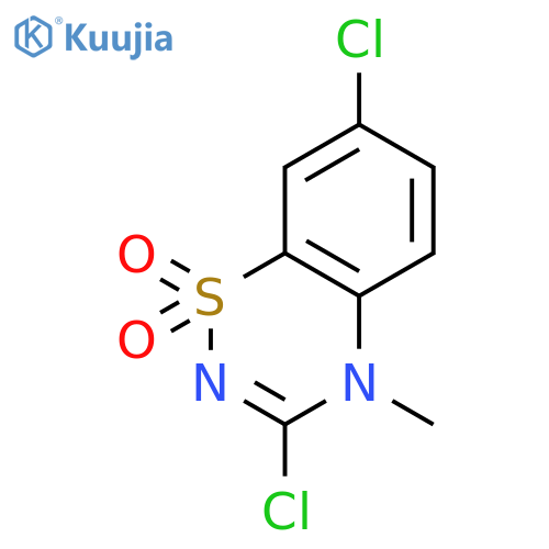 3,7-Dichloro-4-methyl-4H-1,2,4-benzothiadiazin-1,1-dioxide structure