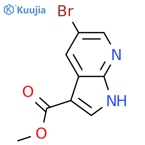 Methyl 5-bromo-1H-pyrrolo[2,3-b]pyridine-3-carboxylate structure