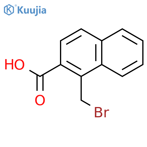1-(bromomethyl)naphthalene-2-carboxylic acid structure