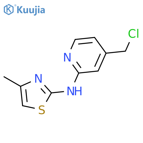 2-Pyridinamine, 4-(chloromethyl)-N-(4-methyl-2-thiazolyl)- structure
