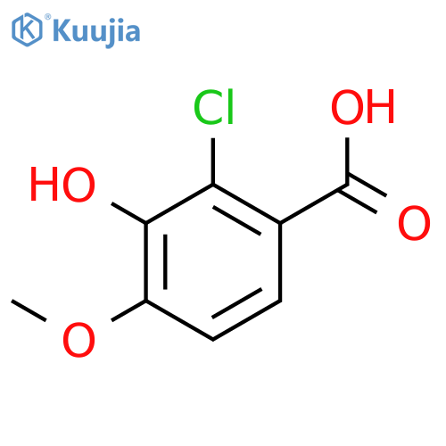 2-Chloro-3-hydroxy-4-methoxybenzoic acid structure