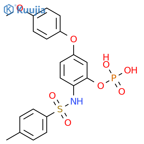 Benzenesulfonamide,N-[4-(4-methoxyphenoxy)-2-(phosphonooxy)phenyl]-4-methyl- structure