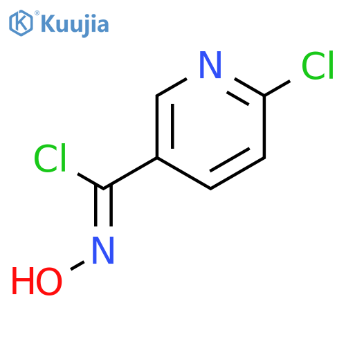 3-PYRIDINECARBOXIMIDOYL CHLORIDE, 6-CHLORO-N-HYDROXY- structure