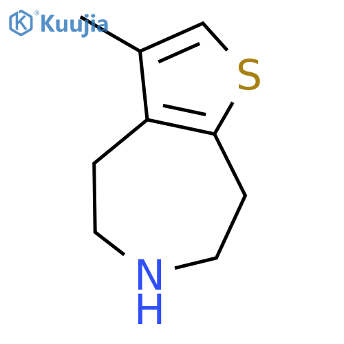4H-Thieno[2,3-d]azepine,5,6,7,8-tetrahydro-3-methyl- structure