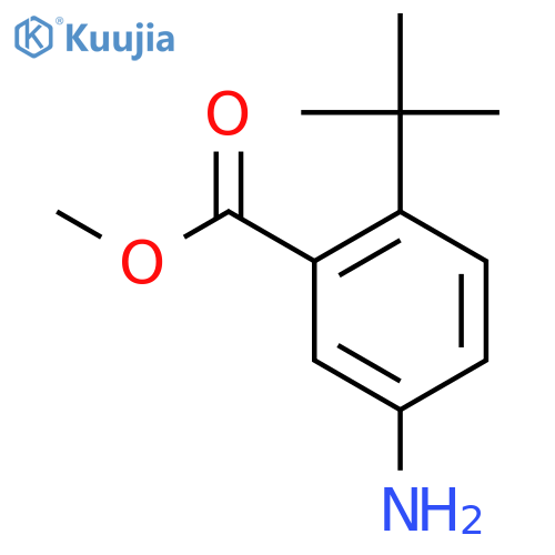 Methyl 2-tert-butyl-5-aminobenzoate structure