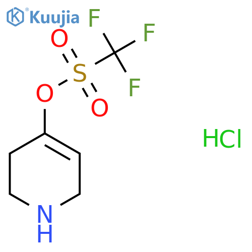 Trifluoro-Methanesulfonic Acid 1,2,3,6-Tetrahydro-Pyridin-4-Yl Ester Hydrochloride structure