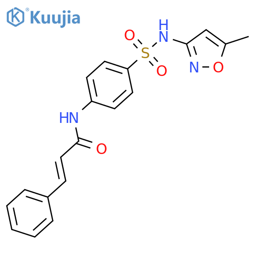 (2E)-N-{4-(5-methyl-1,2-oxazol-3-yl)sulfamoylphenyl}-3-phenylprop-2-enamide structure