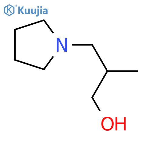 2-Methyl-3-pyrrolidin-1-ylpropan-1-ol structure