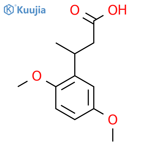 3-(2,5-dimethoxyphenyl)butanoic acid structure